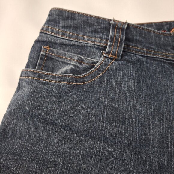 Contrast Vintage Jeans Womans Bootcut Mid Rise Size 13 Black Grey Medium Wash - Picture 9 of 16